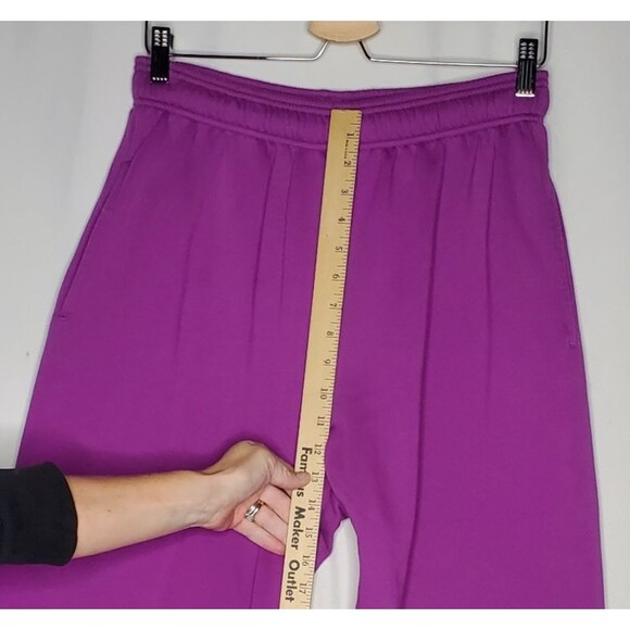 Pink Victorias Secret Fleece Tracksuit Hoodie Medium Purple Full Zip Pocket Logo - Picture 8 of 15
